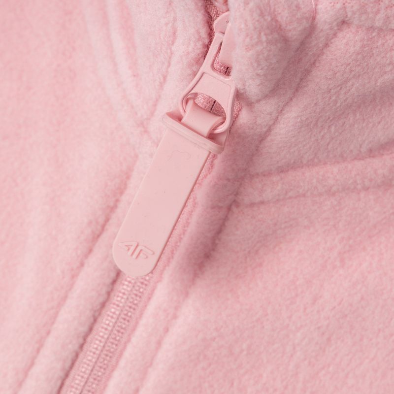 Bluza polarowa dziecięca 4F JPLD001 light pink 5