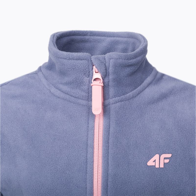 Bluza polarowa dziecięca 4F JPLD001 denim 4