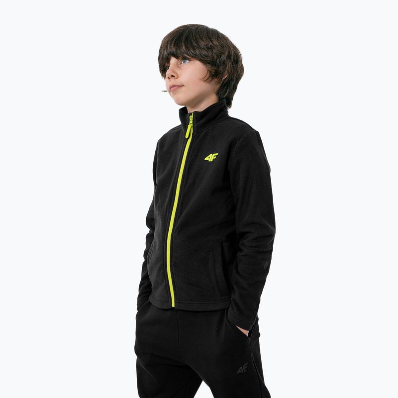 Bluza polarowa dziecięca 4F JPLM001 deep black 6