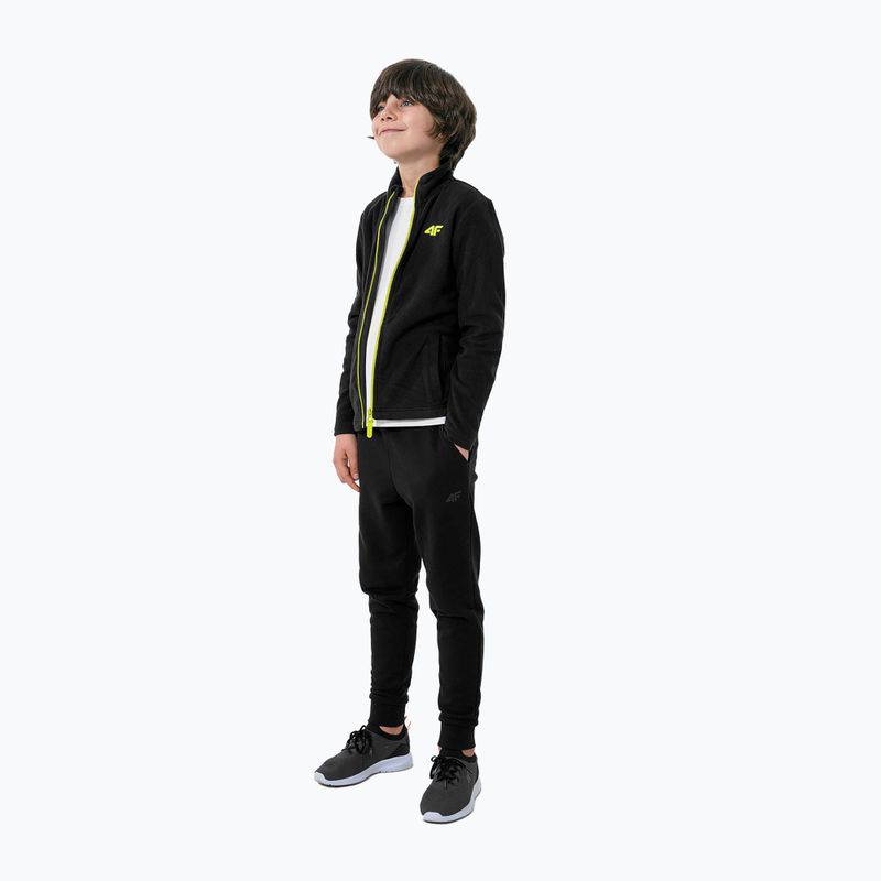 Bluza polarowa dziecięca 4F JPLM001 deep black 7