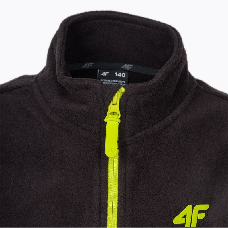 Bluza polarowa dziecięca 4F JPLM001 deep black 3