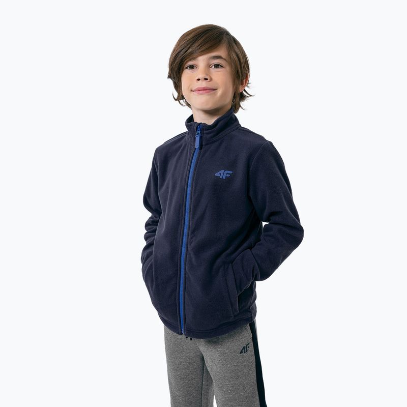 Bluza polarowa dziecięca 4F JPLM001 navy