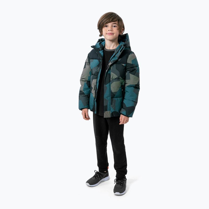 Kurtka dziecięca 4F JKUMP004 multicolour allover 2