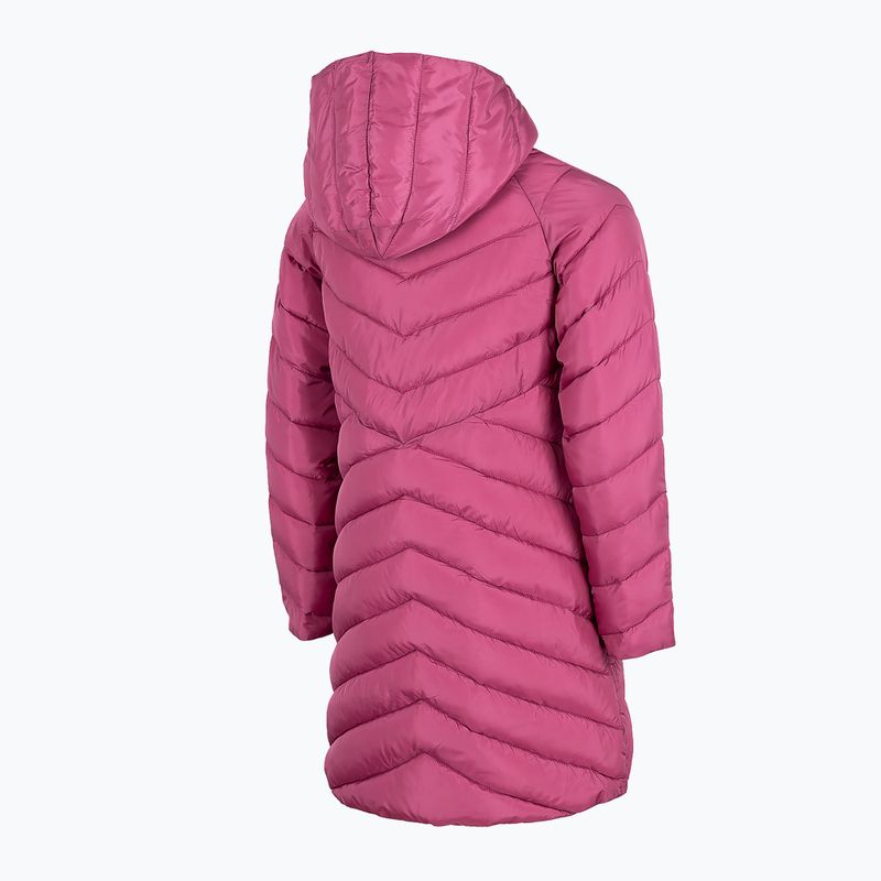 Płaszcz puchowy dziecięcy 4F JKUDP003 dark pink 5