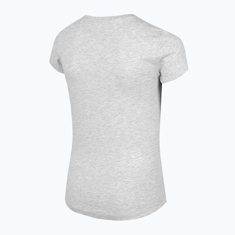 Koszulka dziecięca 4F JTSD001 cold light grey melange 4