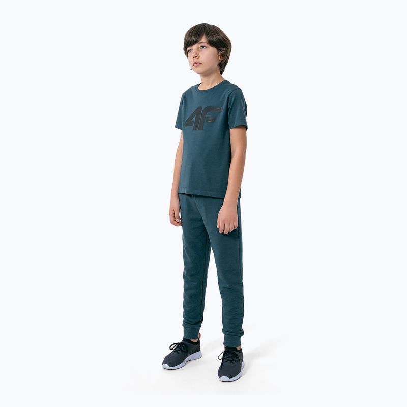 Koszulka dziecięca 4F JTSM002 denim 2