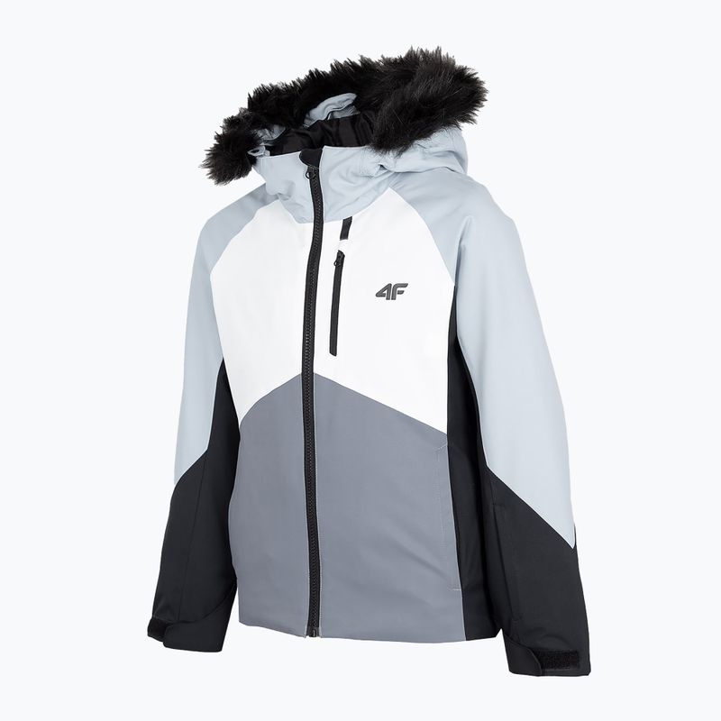 Kurtka narciarska dziecięca 4F JKUDN003 light blue 3