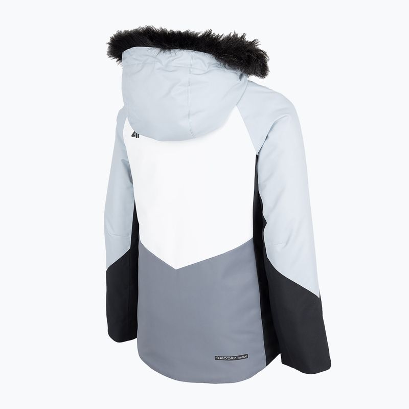 Kurtka narciarska dziecięca 4F JKUDN003 light blue 4