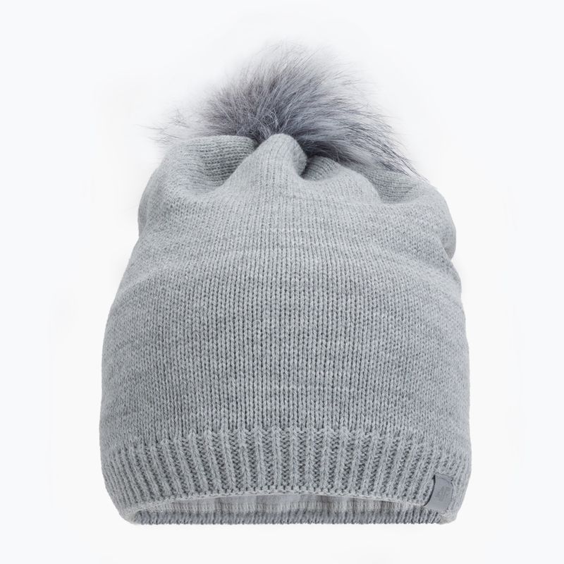 Czapka zimowa damska 4F CAD009 cold light grey melange 2