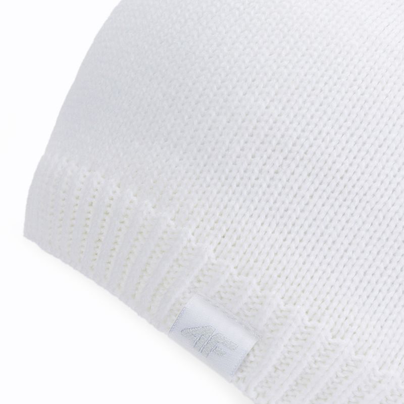 Czapka zimowa damska 4F CAD009 white 3