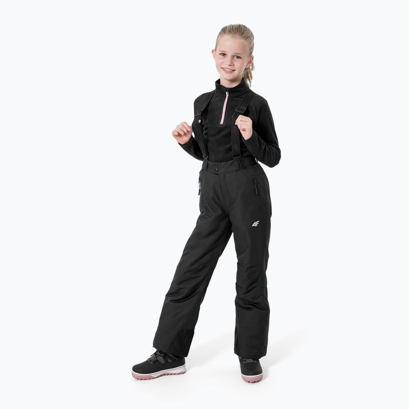Spodnie narciarskie dziecięce 4F JSPDN001 deep black 2