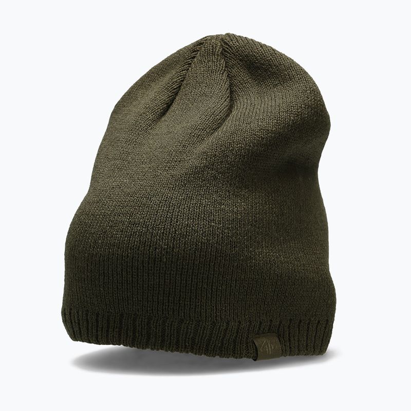 Czapka zimowa męska 4F CAM002 khaki 4