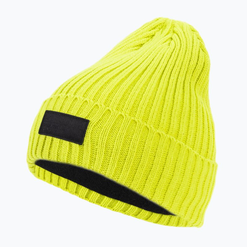 Czapka zimowa męska 4F CAM013 canary green neon 3