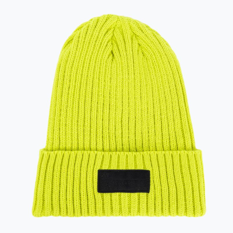 Czapka zimowa męska 4F CAM013 canary green neon 5