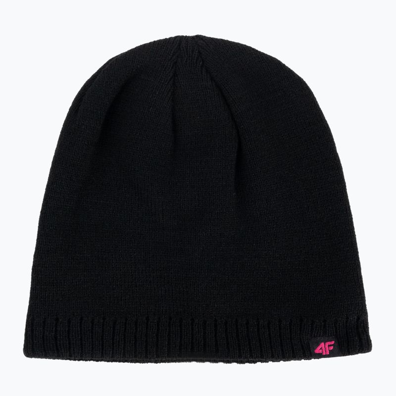 Czapka zimowa damska 4F CAD001 deep black 5