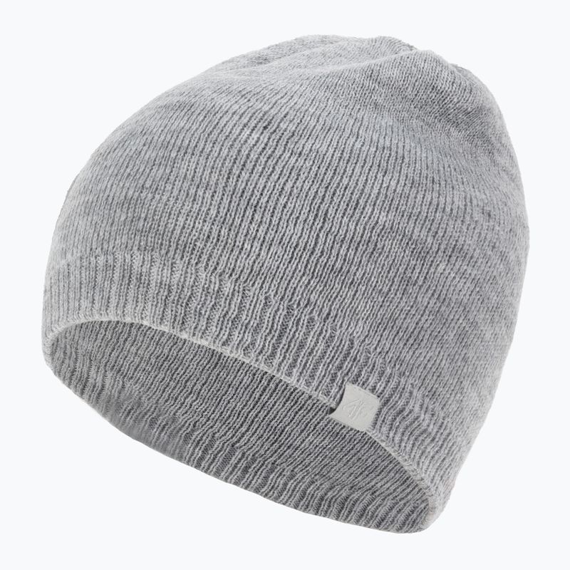 Czapka zimowa damska 4F CAD001 cold light grey melange 3