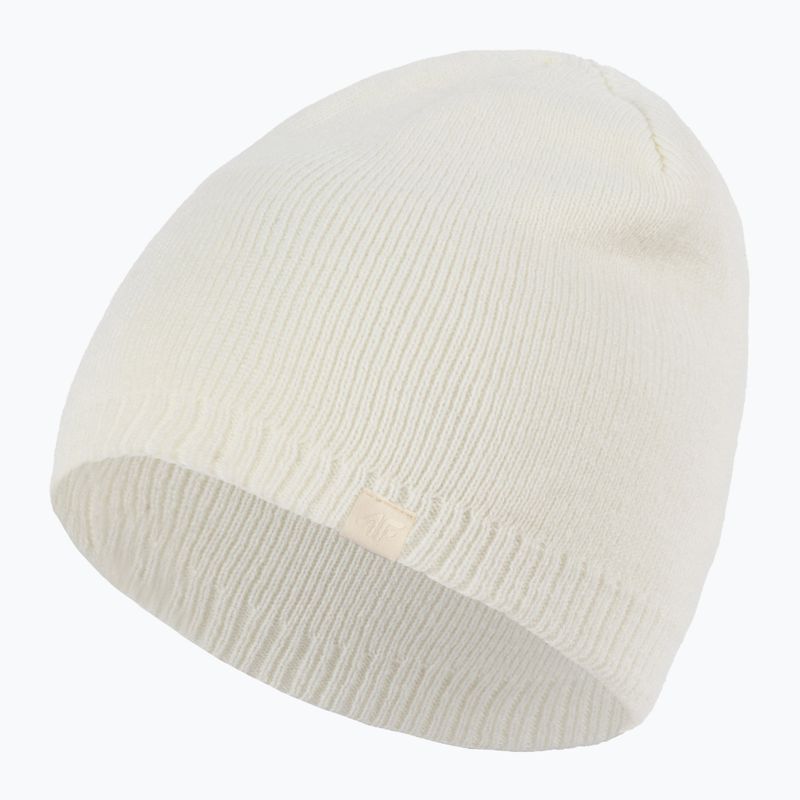 Czapka zimowa damska 4F CAD001 off white 3