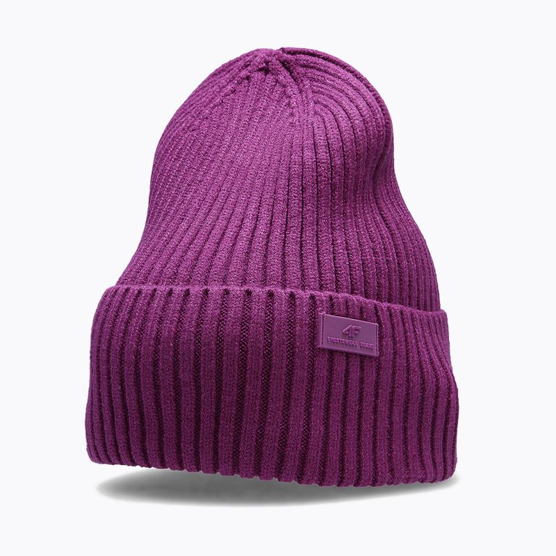 Czapka zimowa damska 4F CAD004 dark pink 6