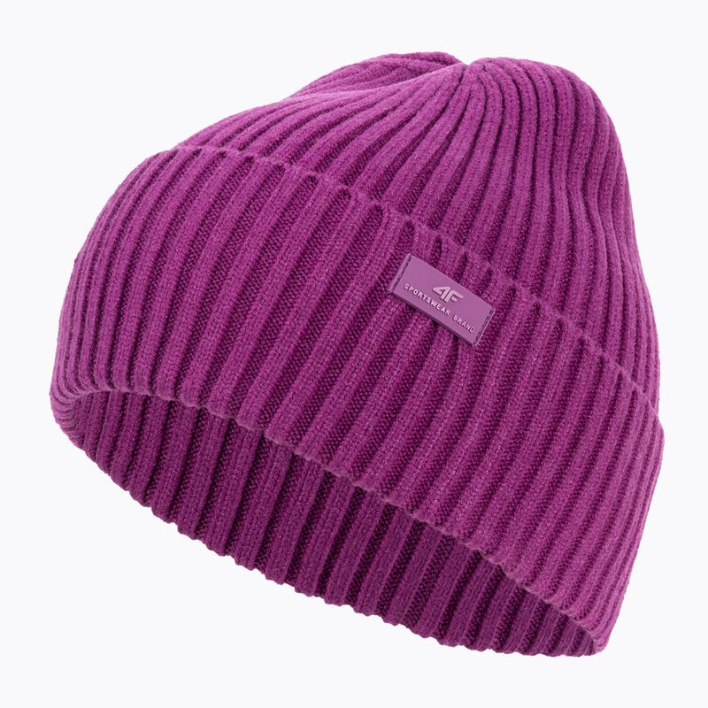 Czapka zimowa damska 4F CAD004 dark pink 3