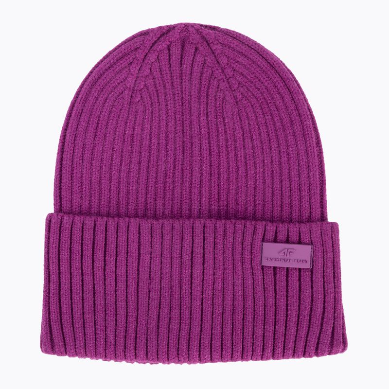 Czapka zimowa damska 4F CAD004 dark pink 5