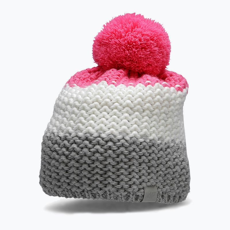 Czapka zimowa dziecięca 4F JCAD006 hot pink 6