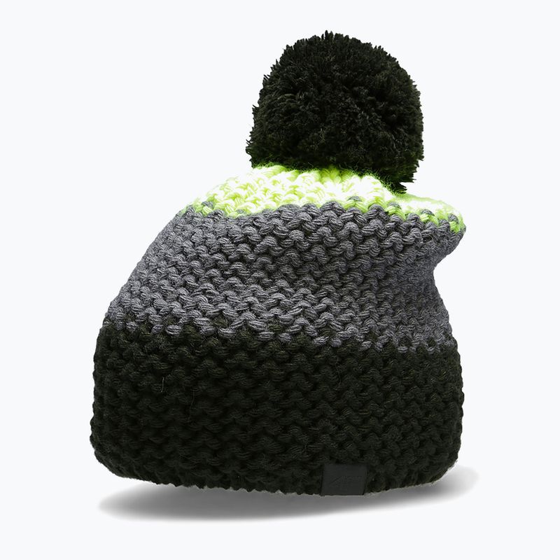 Czapka zimowa dziecięca 4F JCAM006 lemon neon 6