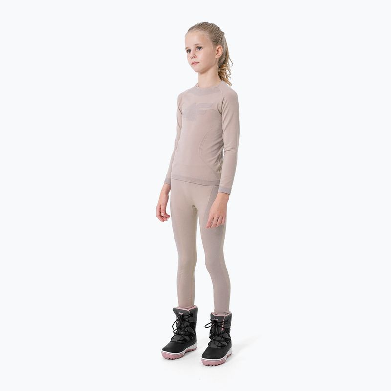 Komplet bielizny termoaktywnej dziecięcej 4F F017 light pink