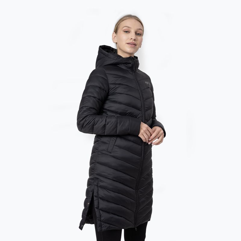 Płaszcz puchowy damski 4F KUDP015 deep black
