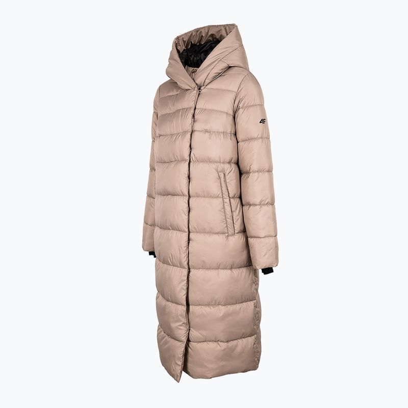 Płaszcz puchowy damski 4F KUDP018 beige 11