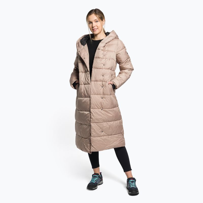 Płaszcz puchowy damski 4F KUDP018 beige 2