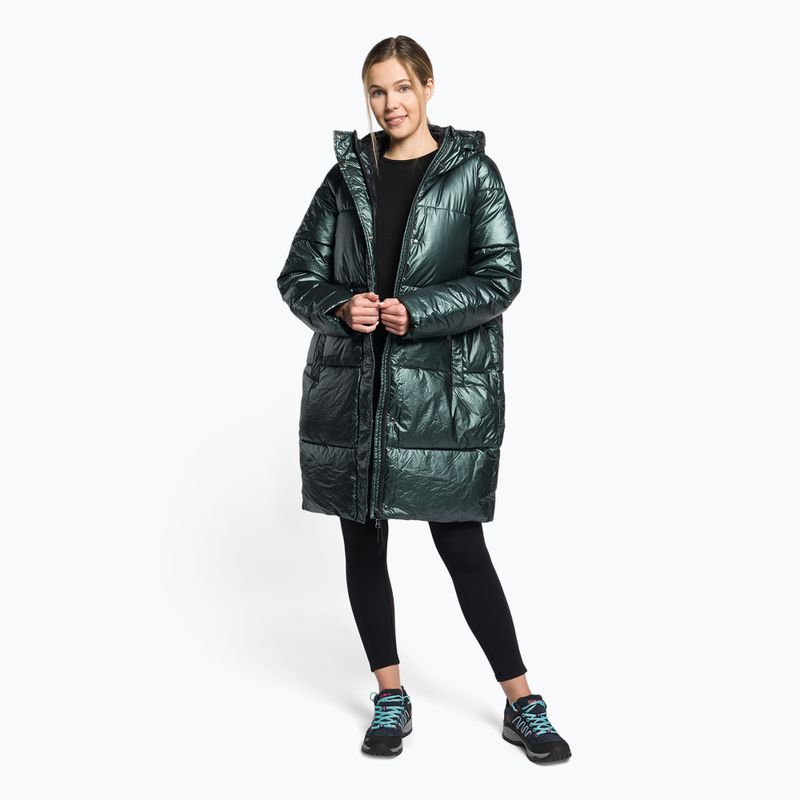 Płaszcz puchowy damski 4F KUDP011 dark green 2