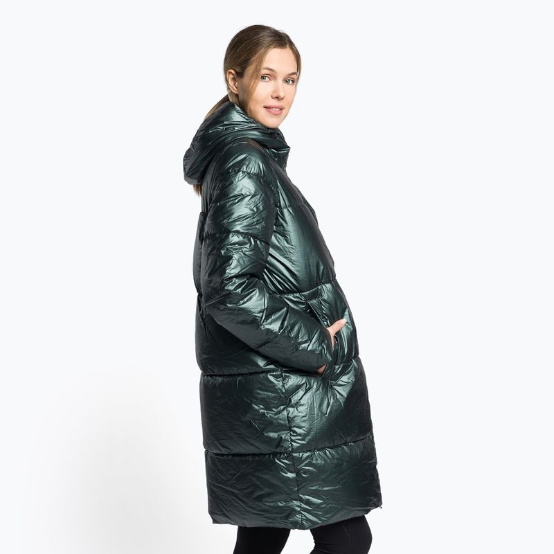 Płaszcz puchowy damski 4F KUDP011 dark green 3