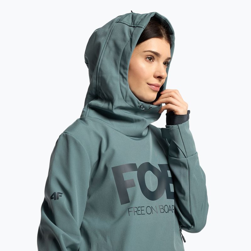 Kurtka snowboardowa damska 4F SFD001F denim 4