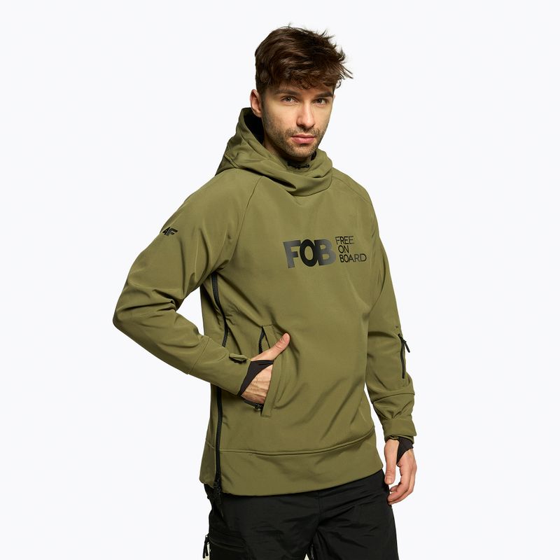 Kurtka snowboardowa męska 4F SFM001F khaki