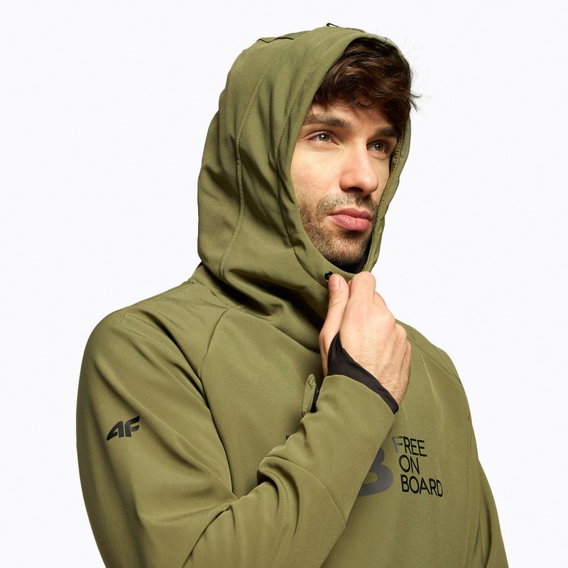 Kurtka snowboardowa męska 4F SFM001F khaki 4
