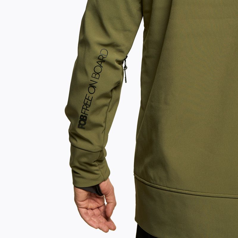 Kurtka snowboardowa męska 4F SFM001F khaki 8