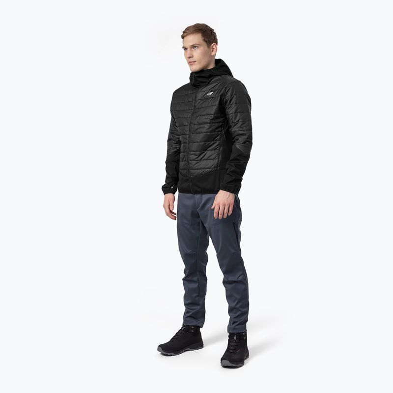 Kurtka hybrydowa męska 4F KUMH060 deep black 2