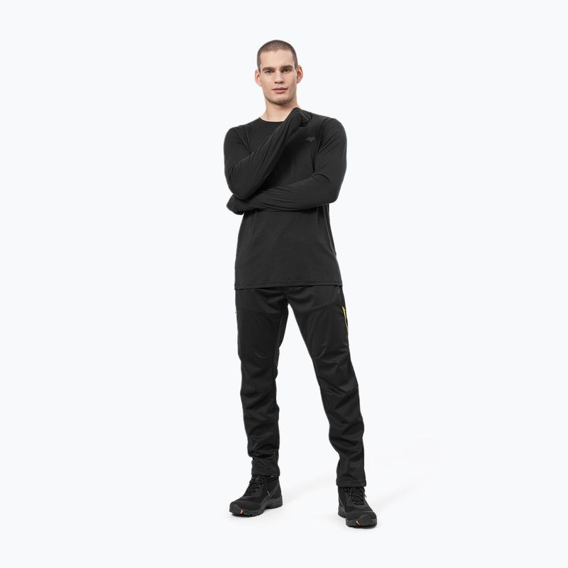 Spodnie z membraną męskie 4F SPMTR061 deep black 2