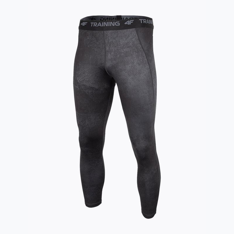 Legginsy treningowe męskie 4F SPMF011 multicolour allover 2