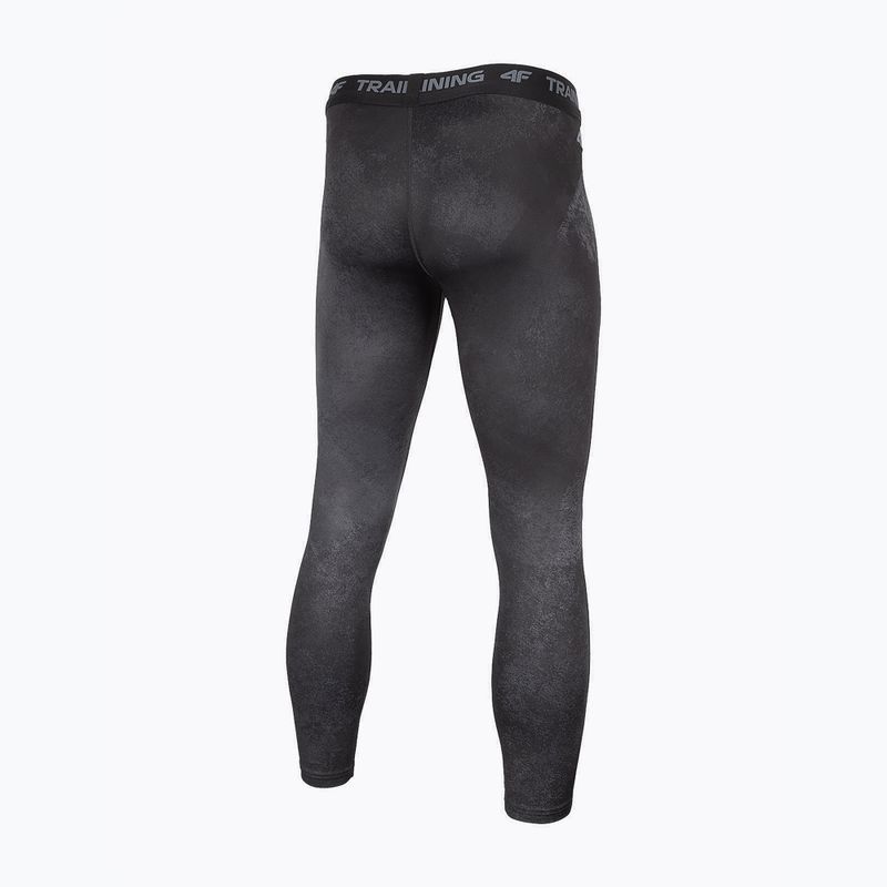 Legginsy treningowe męskie 4F SPMF011 multicolour allover 3