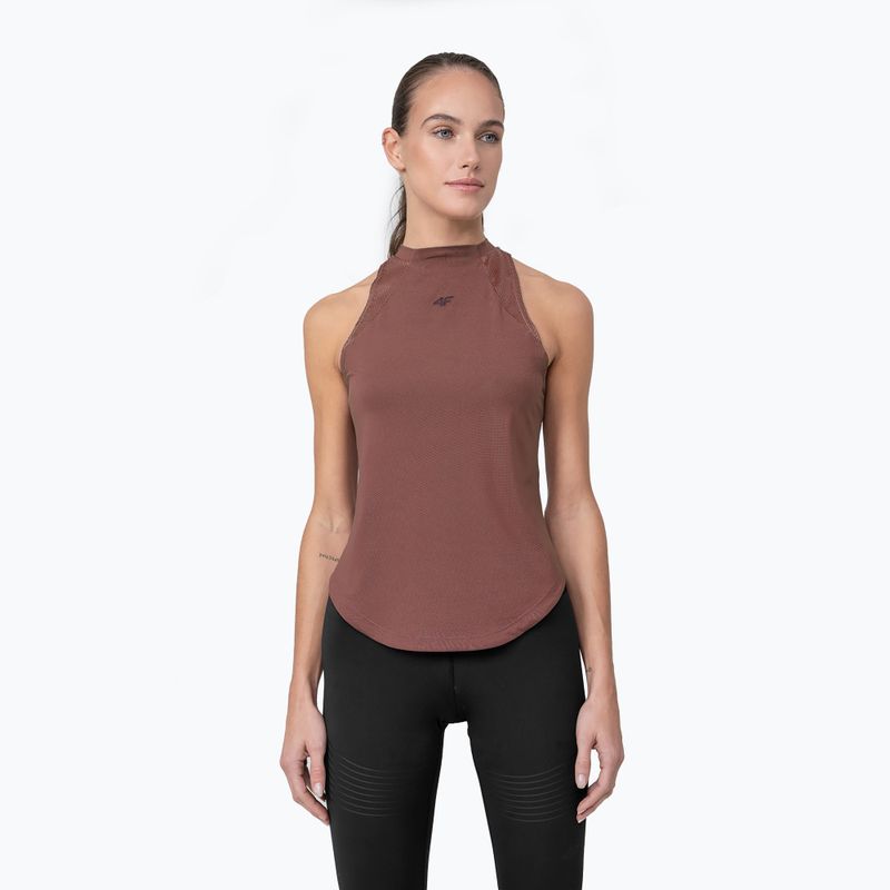 Koszulka treningowa damska 4F TSDF016 burgundy