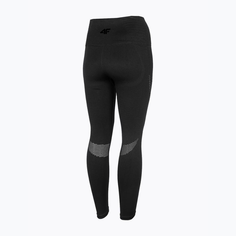 Legginsy treningowe damskie 4F SPDF012 deep black 4