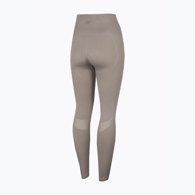 Legginsy damskie 4F SPDF012 beige 4