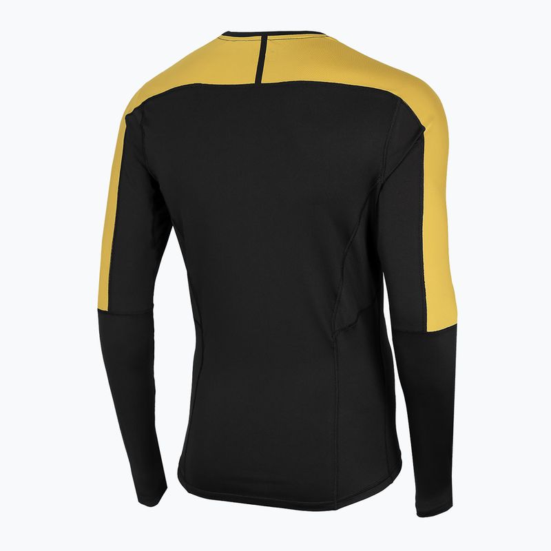 Longsleeve męski 4F TSMLF010 LS deep black 4