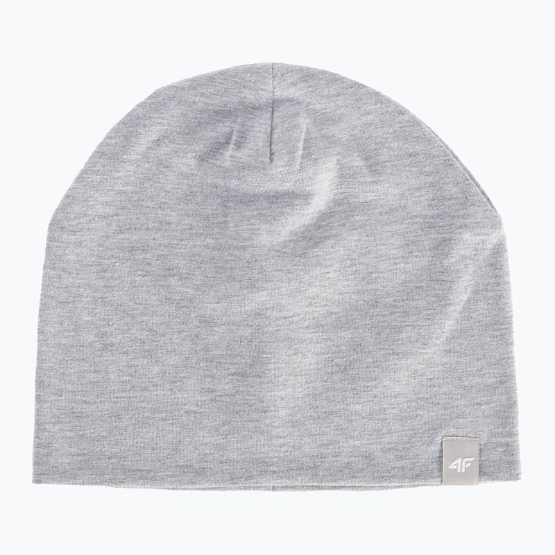 Czapka zimowa dziecięca 4F JCAD001 cold light grey melange 5