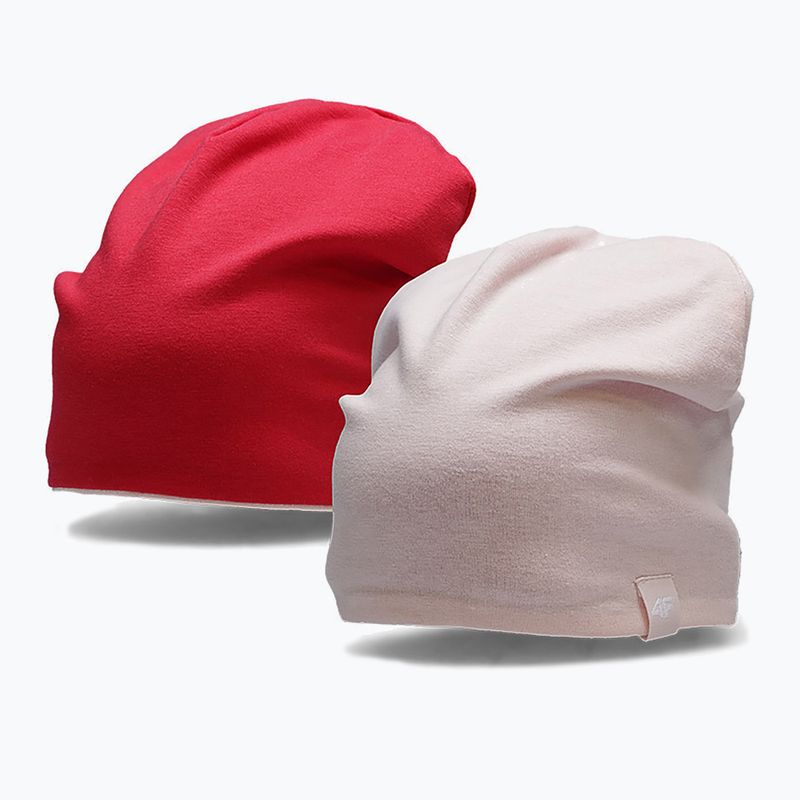 Czapka zimowa dziecięca 4F JCAD001 light pink 8