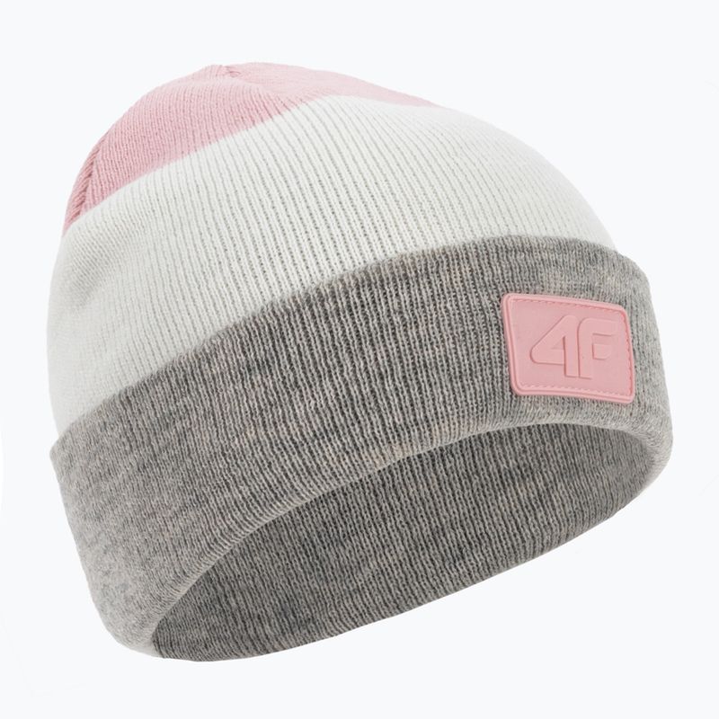 Czapka zimowa dziecięca 4F JCAD002 light pink