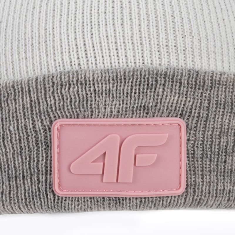 Czapka zimowa dziecięca 4F JCAD002 light pink 4