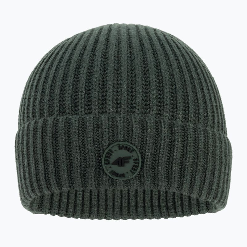 Czapka zimowa dziecięca 4F JCAM003 khaki 2