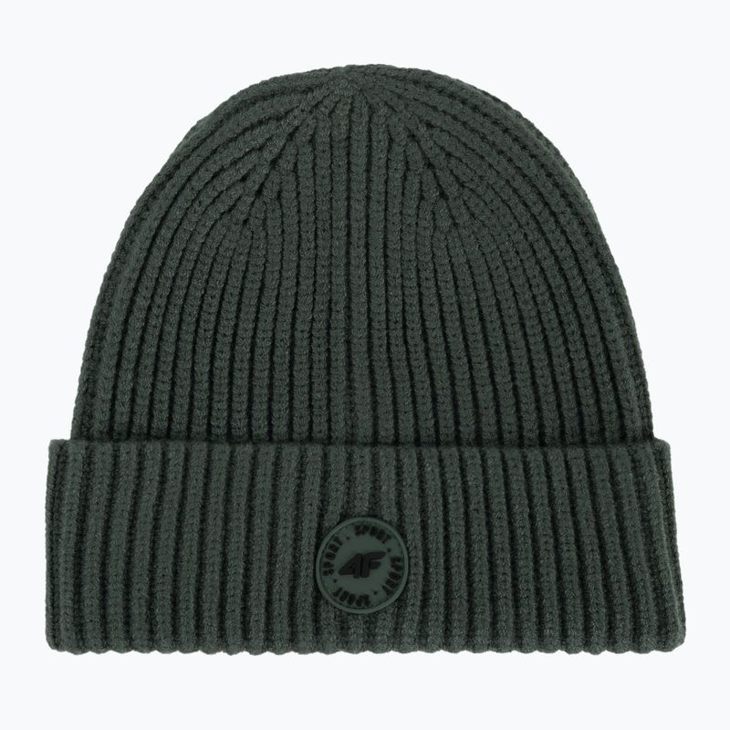 Czapka zimowa dziecięca 4F JCAM003 khaki 5